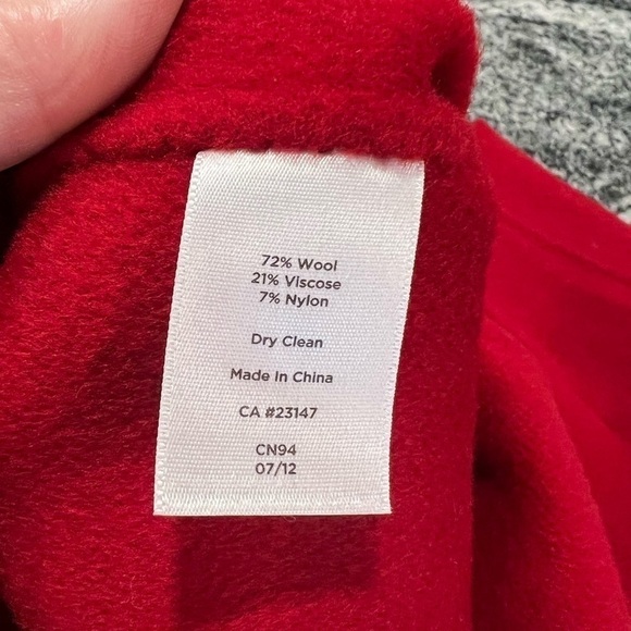 Talbots Wool Blend Classic Red Skirt - Picture 10 of 10